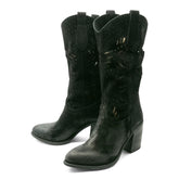 CARACUS - Black Suede Hand Lasered