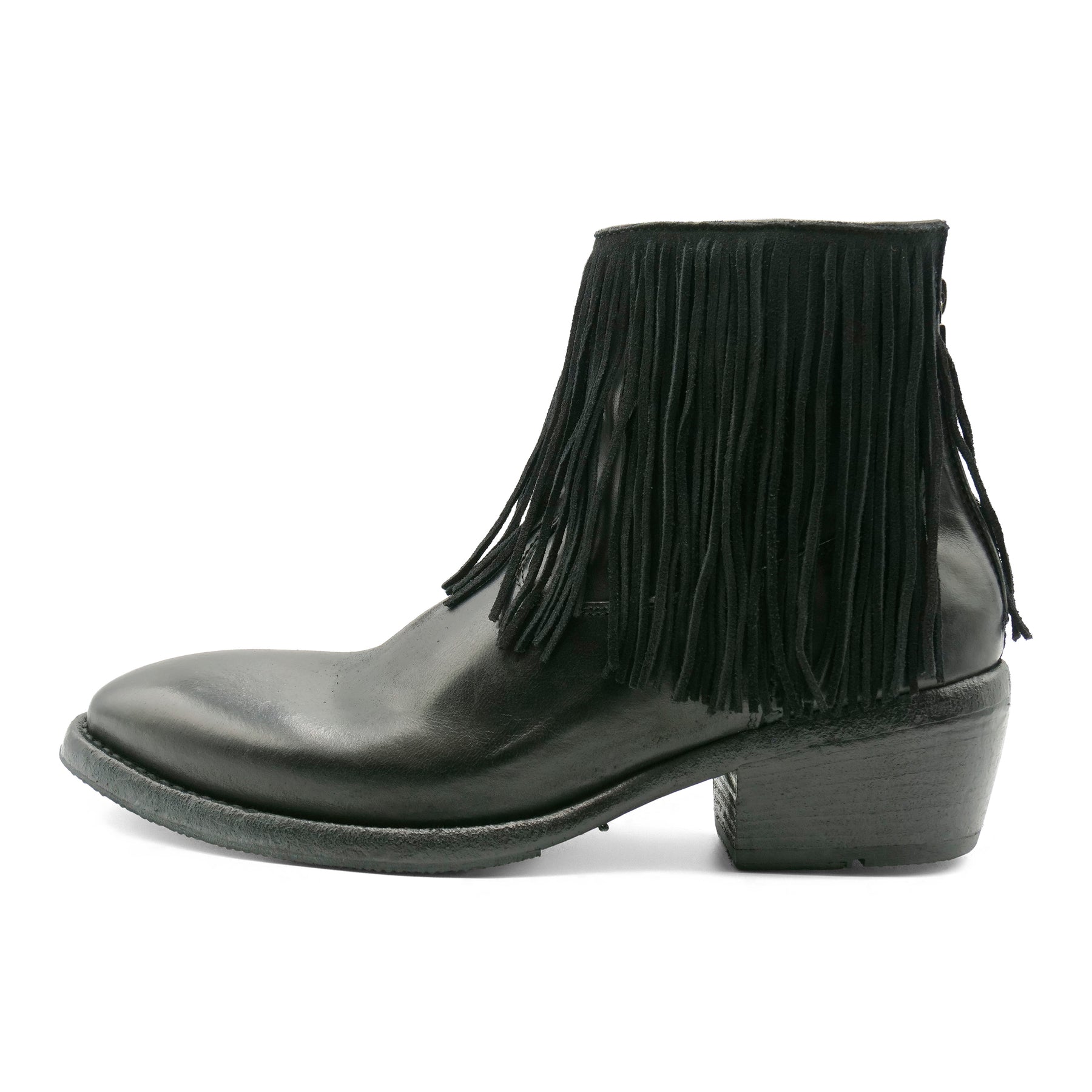 EE01A -Soft Leather Fringe Boot