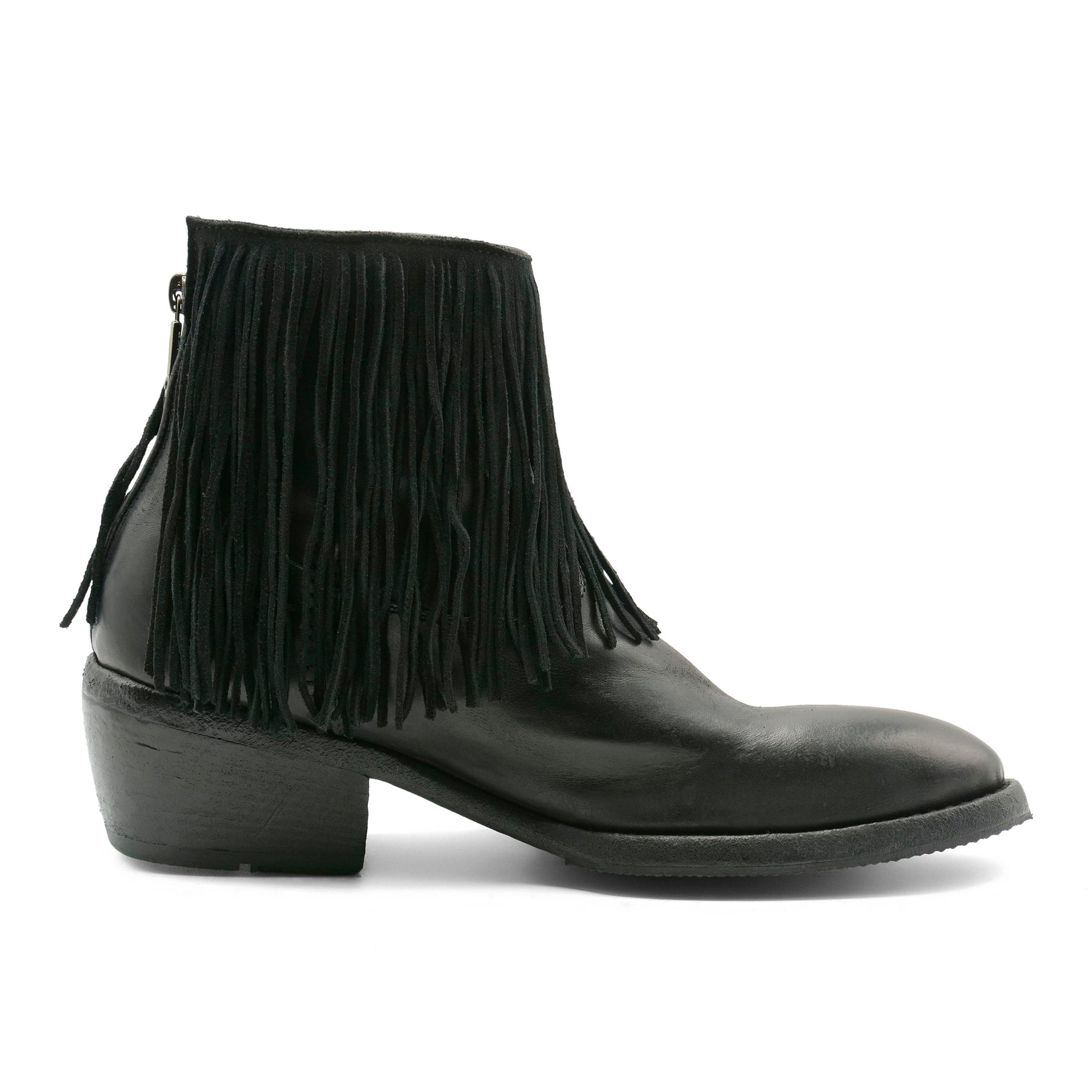 EE01A -Soft Leather Fringe Boot