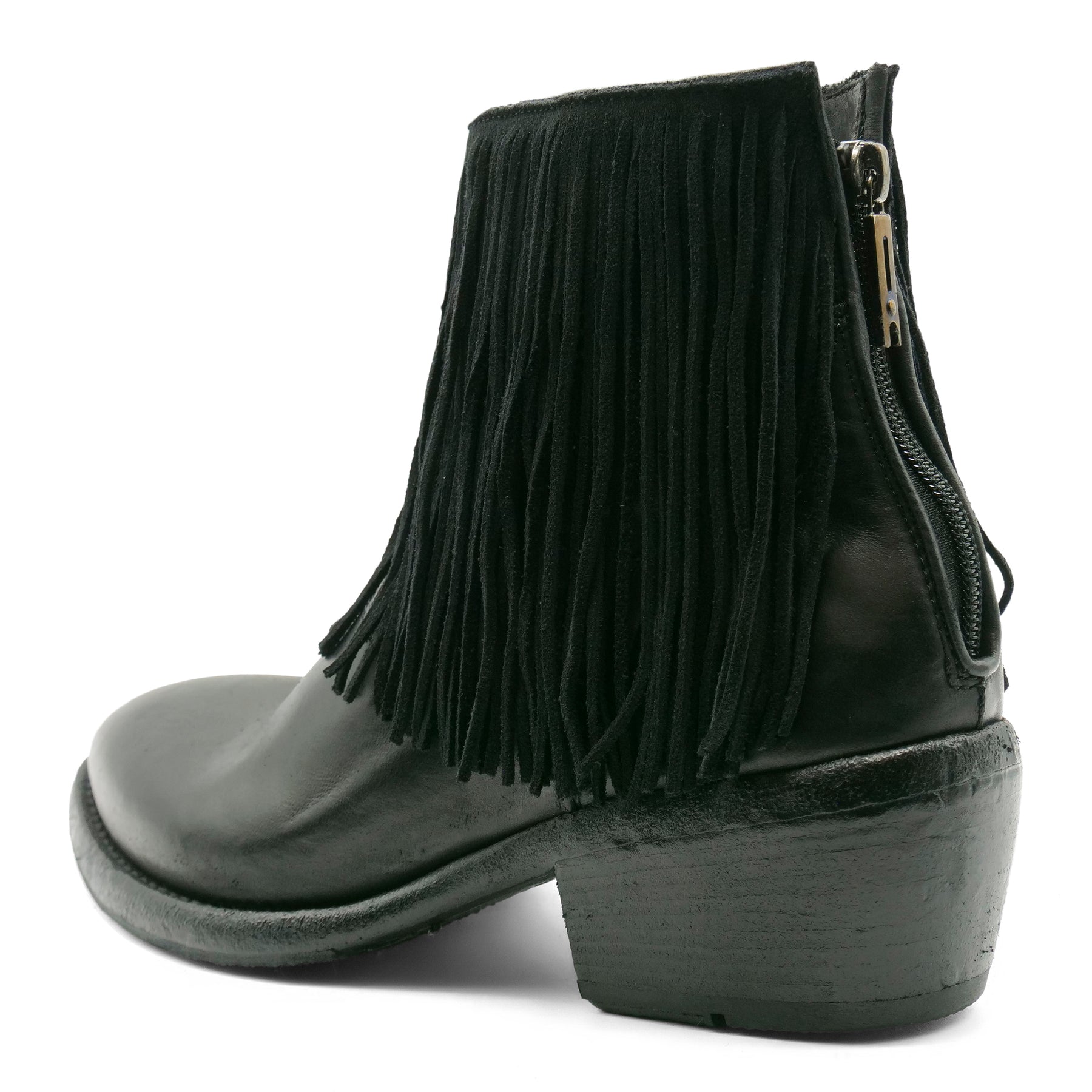 EE01A -Soft Leather Fringe Boot