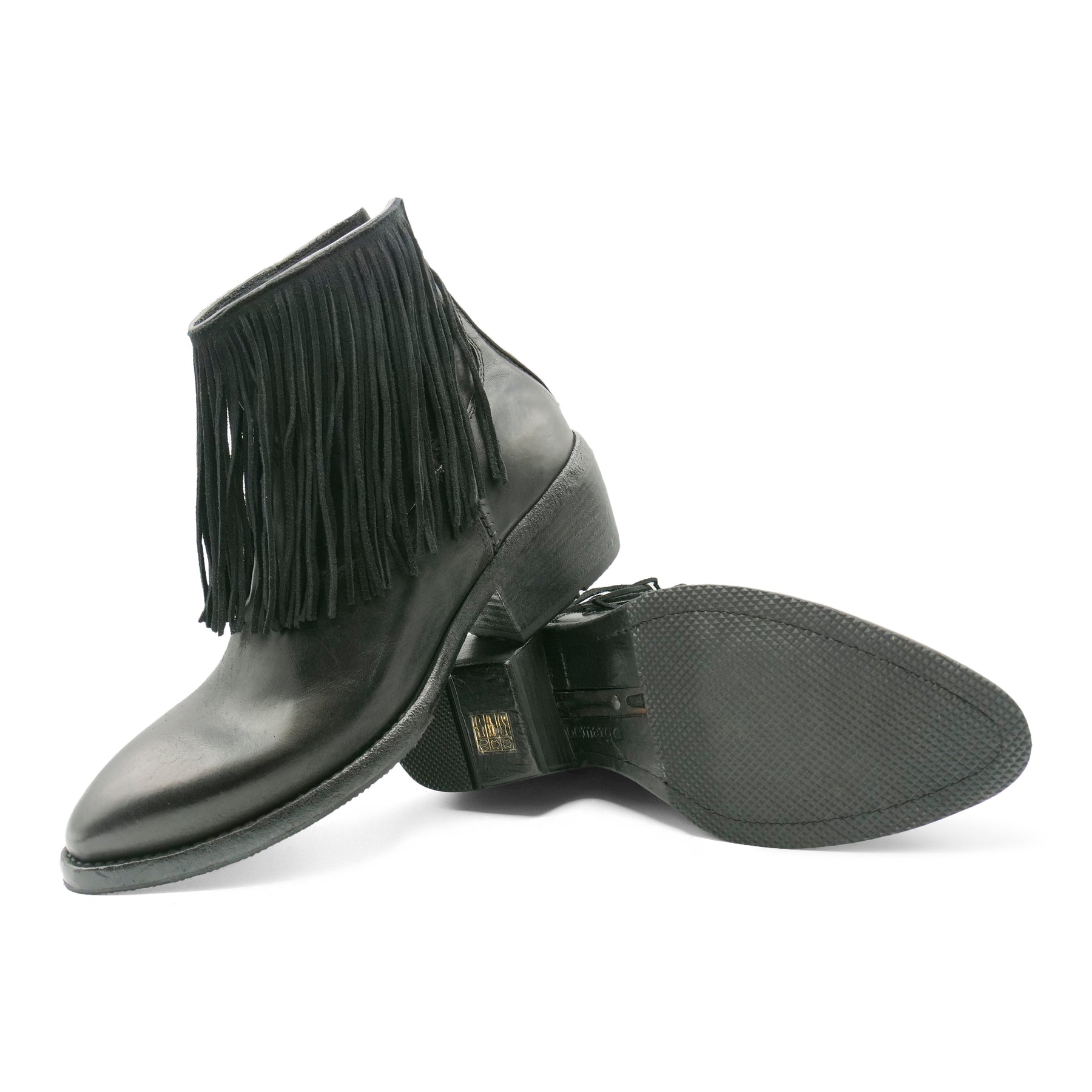 EE01A -Soft Leather Fringe Boot