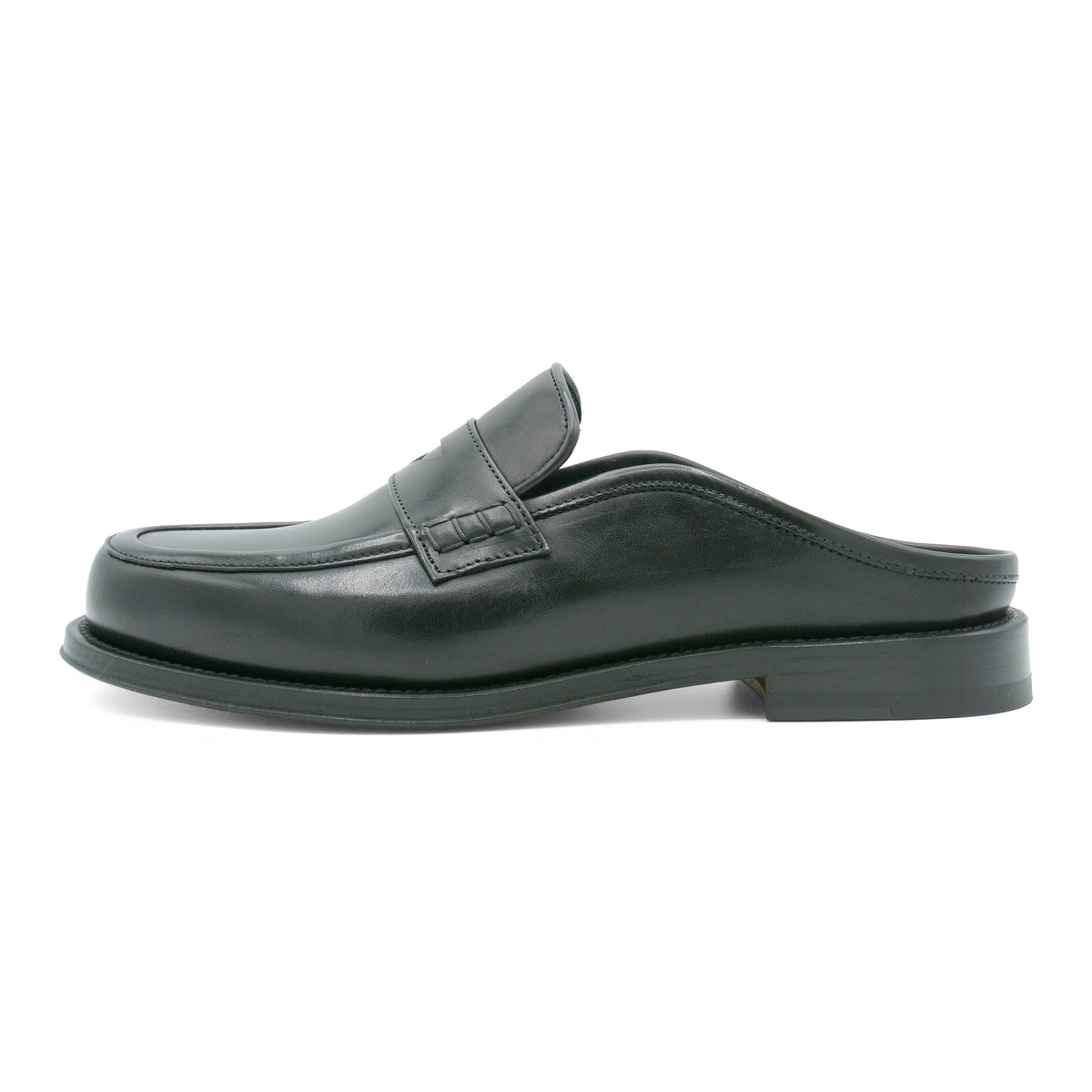PAUL4604 - Classic Black Leather Mule