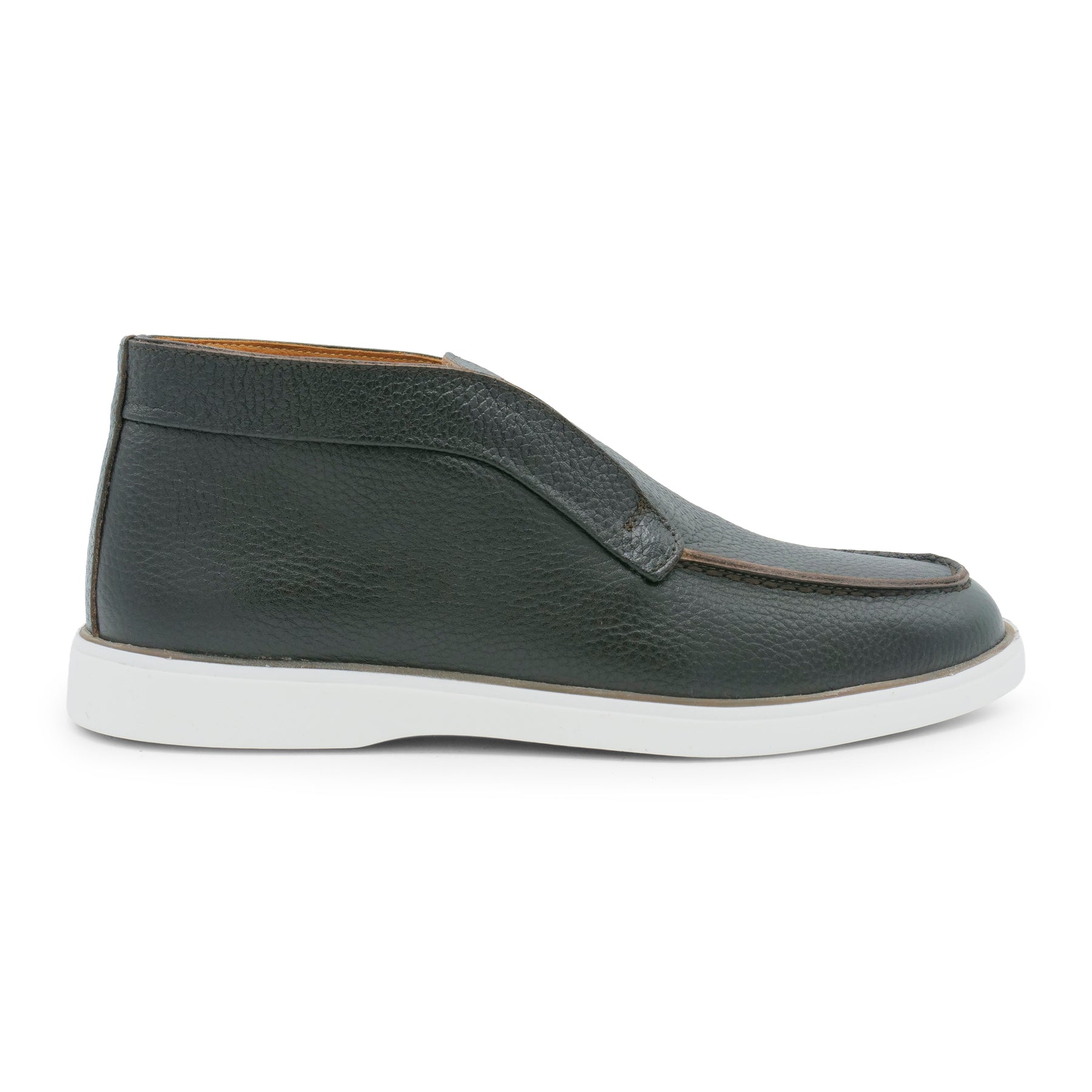 6060 - Brown Leather Ankle Loafers