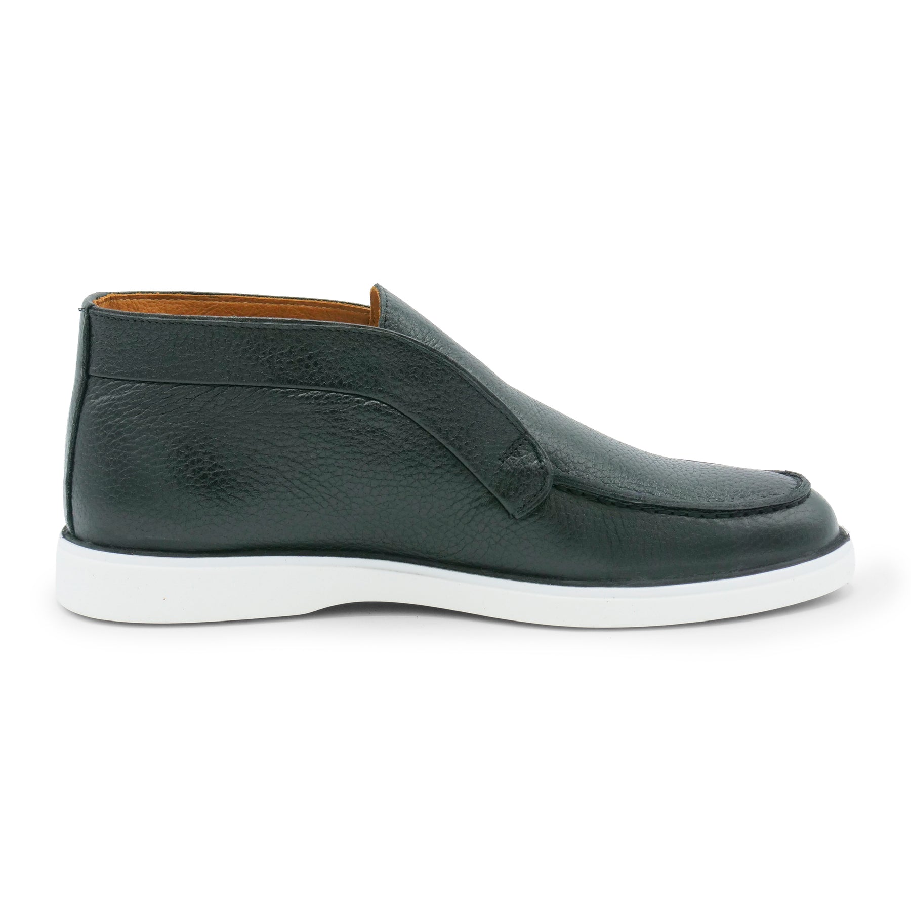 6060 - Black Leather Ankle Loafers