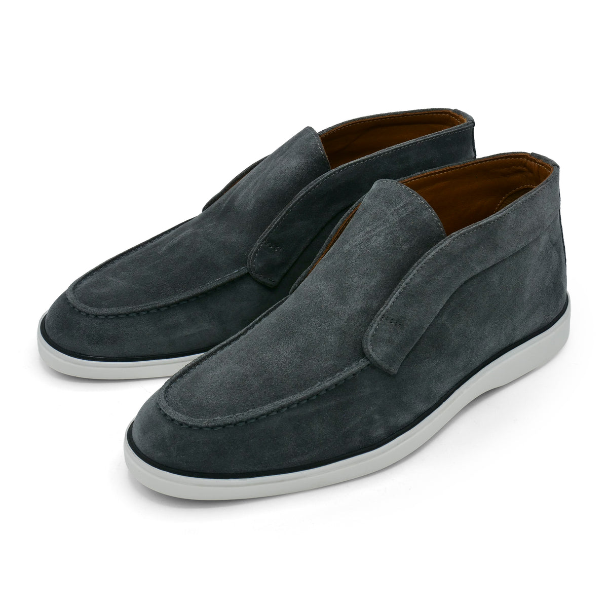 6060 - Graphite Suede Ankle Loafers