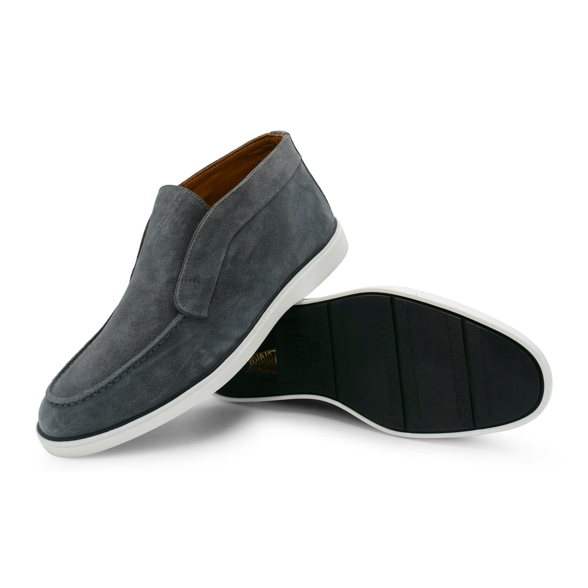 6060 - Graphite Suede Ankle Loafers