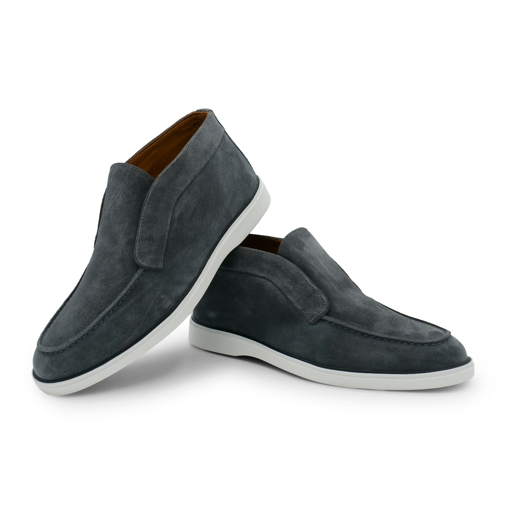 6060 - Graphite Suede Ankle Loafers