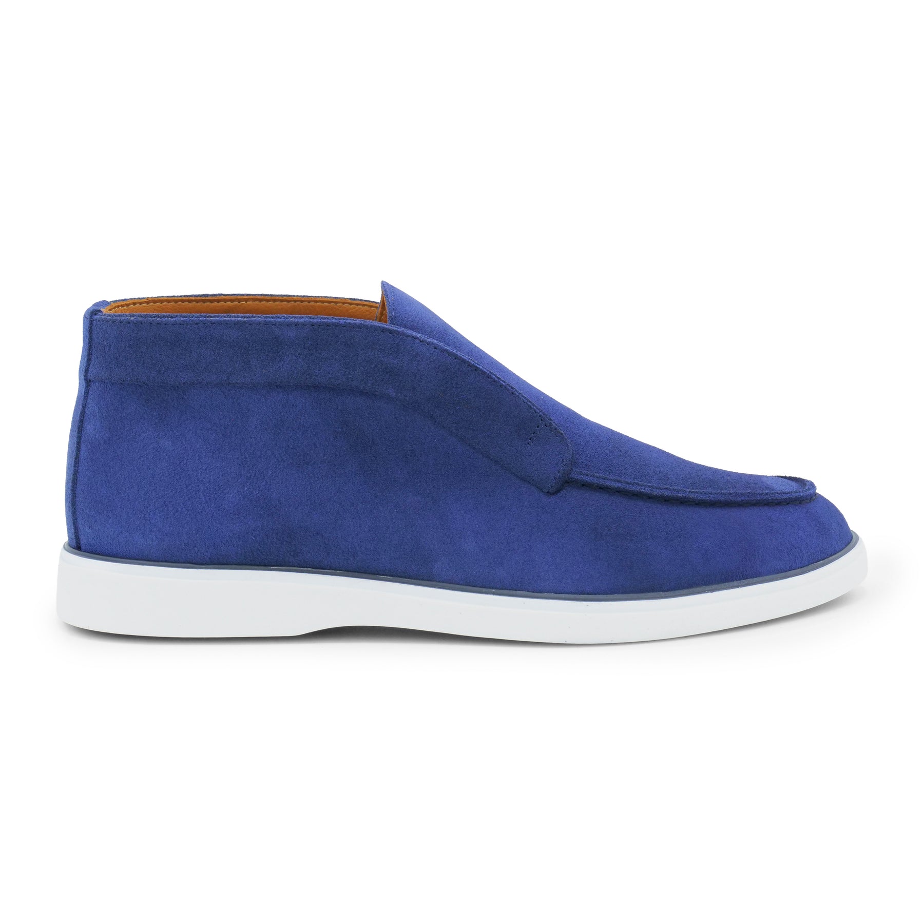 6060 - Ocean Blue Suede Ankle Loafers
