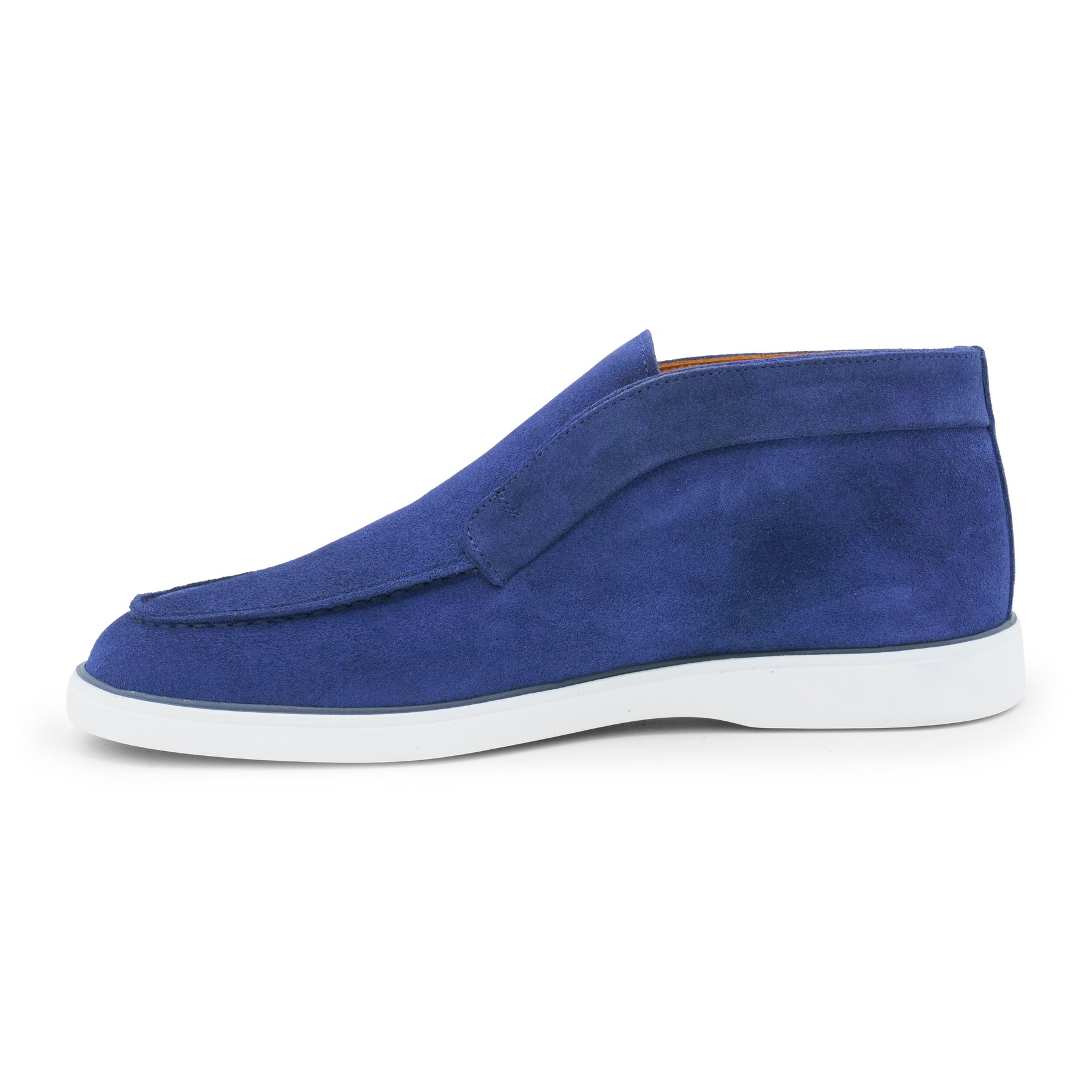 6060 - Ocean Blue Suede Ankle Loafers