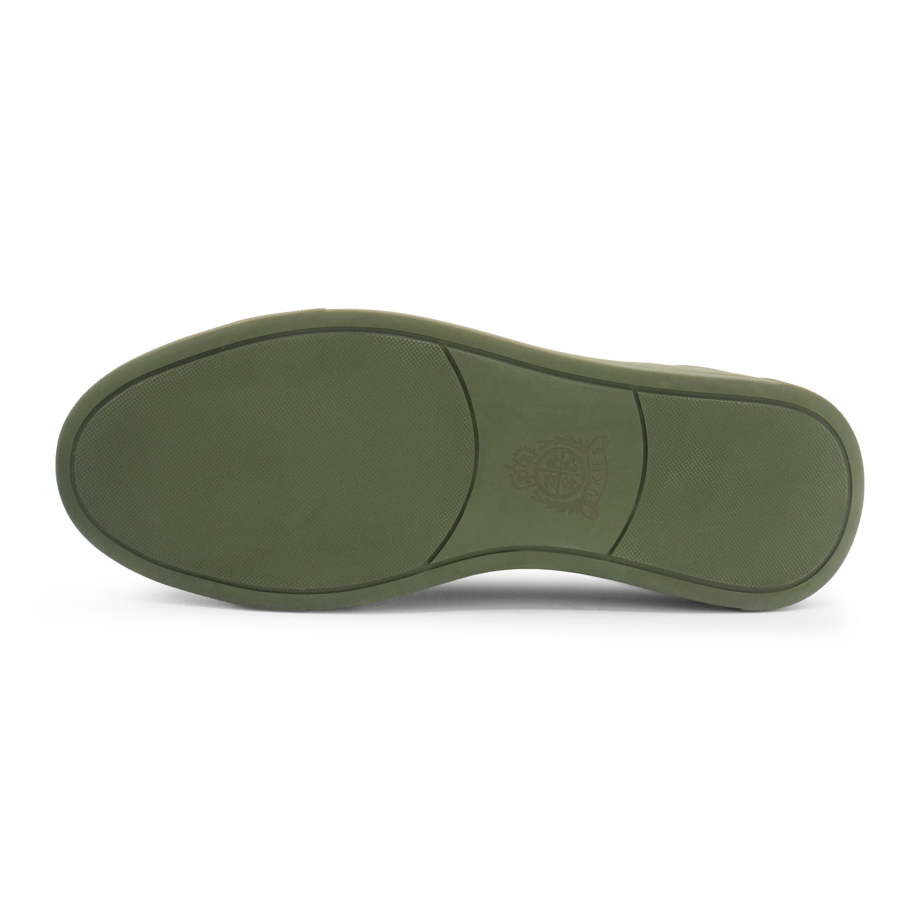 6948 - Military Green Leather COMBI Slip On
