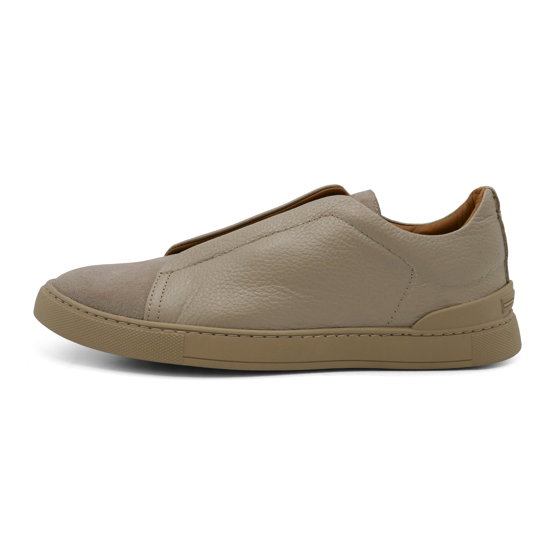 6948 - Beige Leather COMBI Slip On