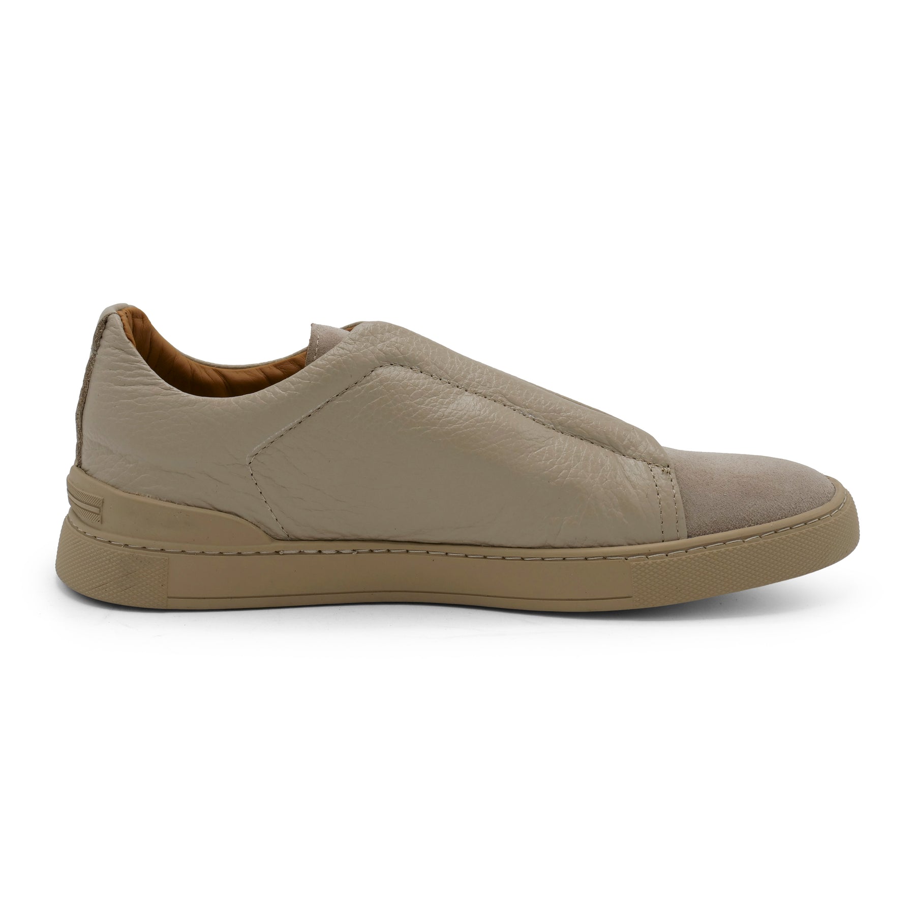 6948 - Beige Leather COMBI Slip On