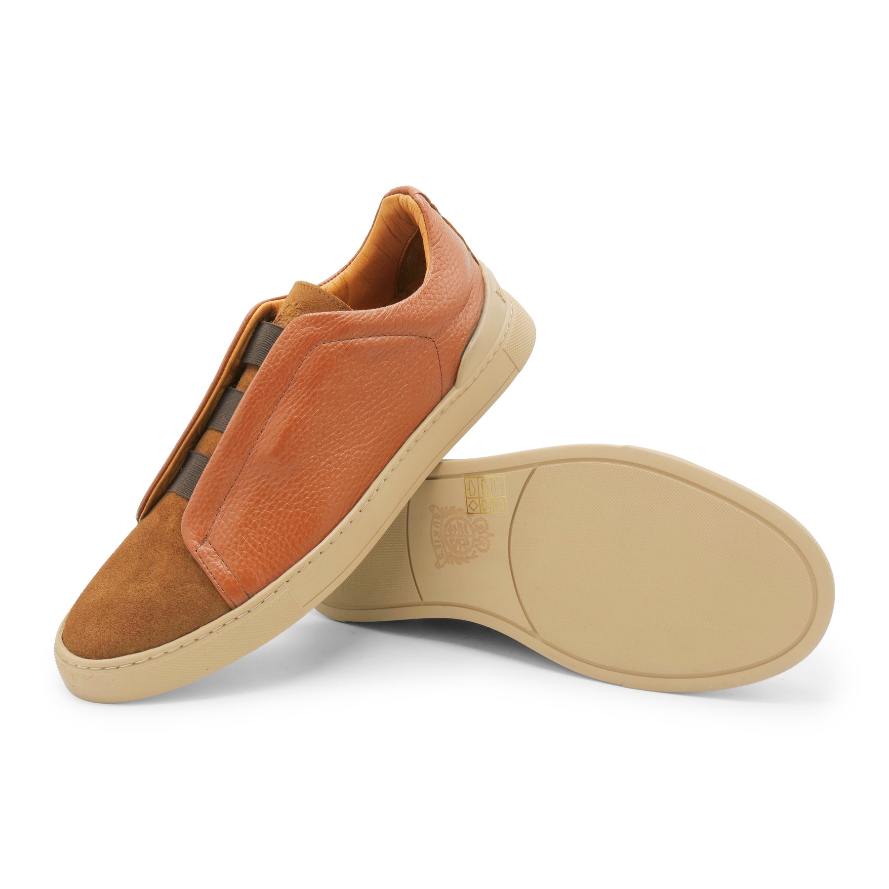 6948 - Rusty Brown Leather COMBI Slip On