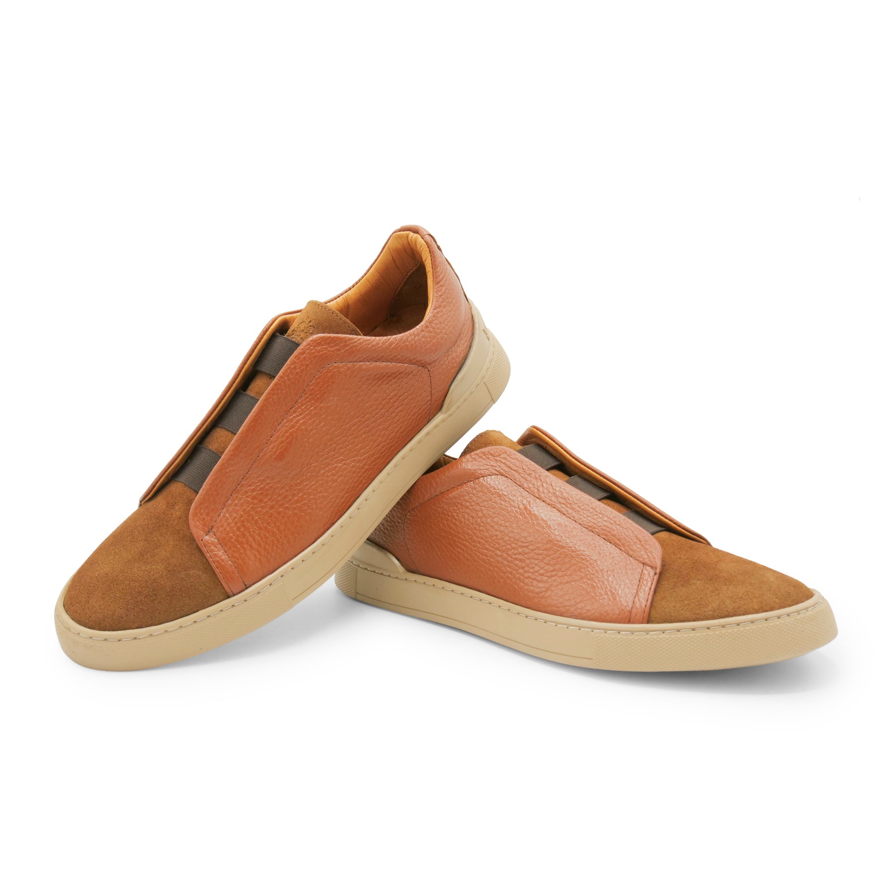 6948 - Rusty Brown Leather COMBI Slip On