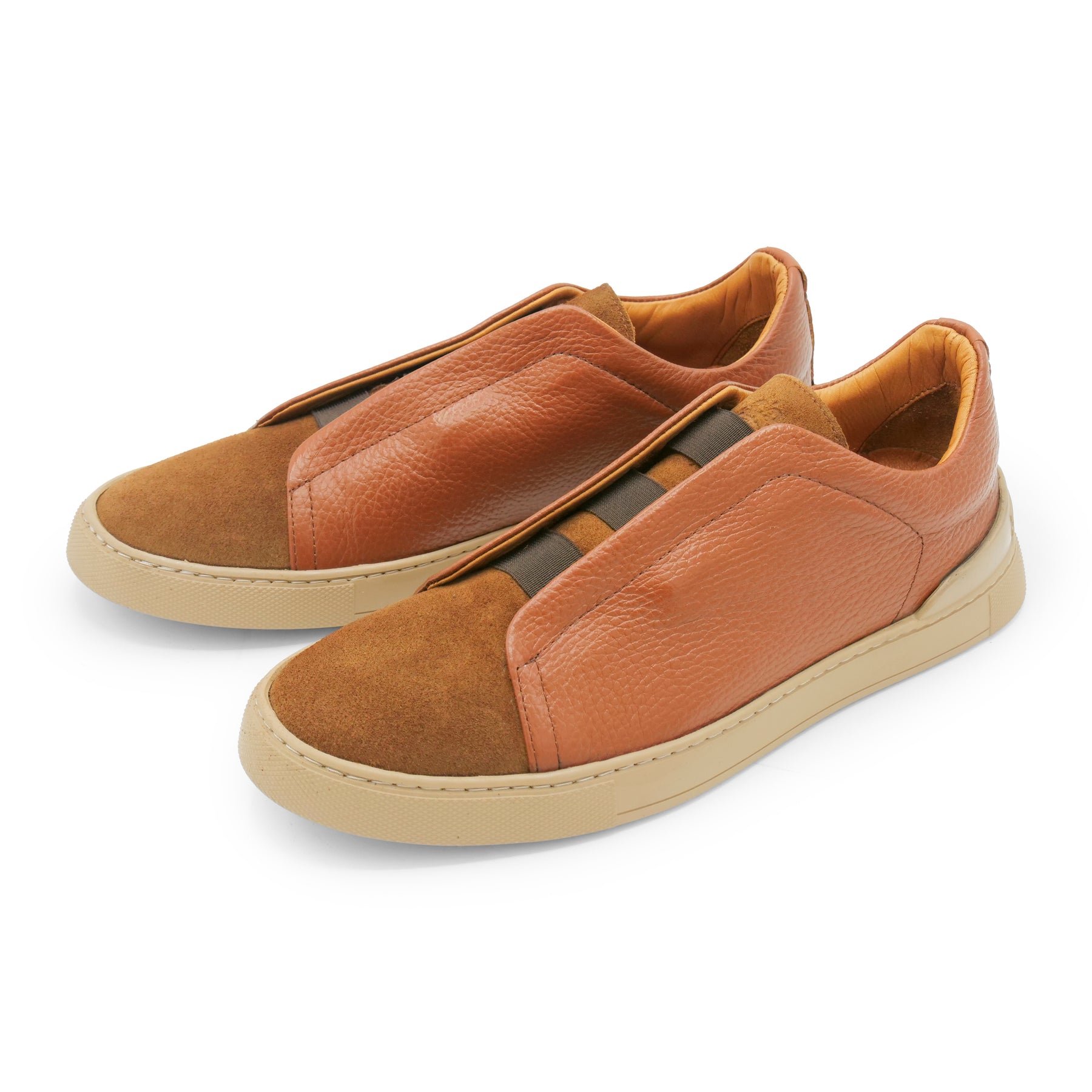 6948 - Rusty Brown Leather COMBI Slip On