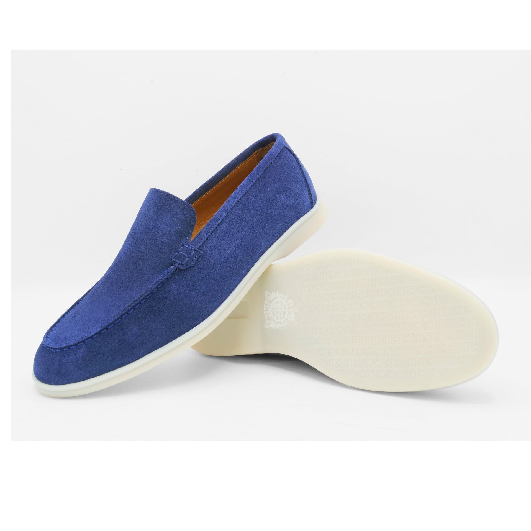 3564 - Blue Jean Suede Loafer