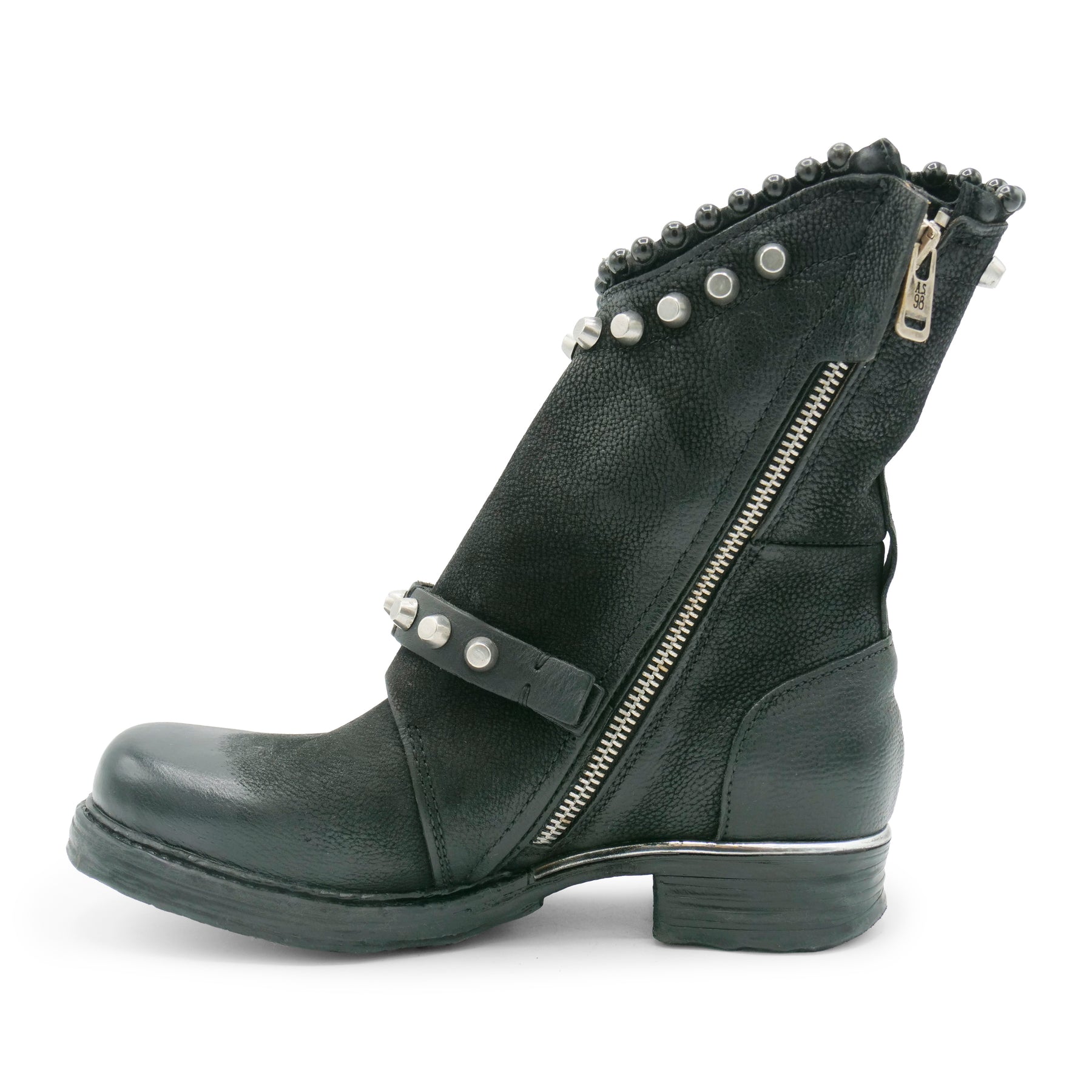 7045 - Black Studded Biker