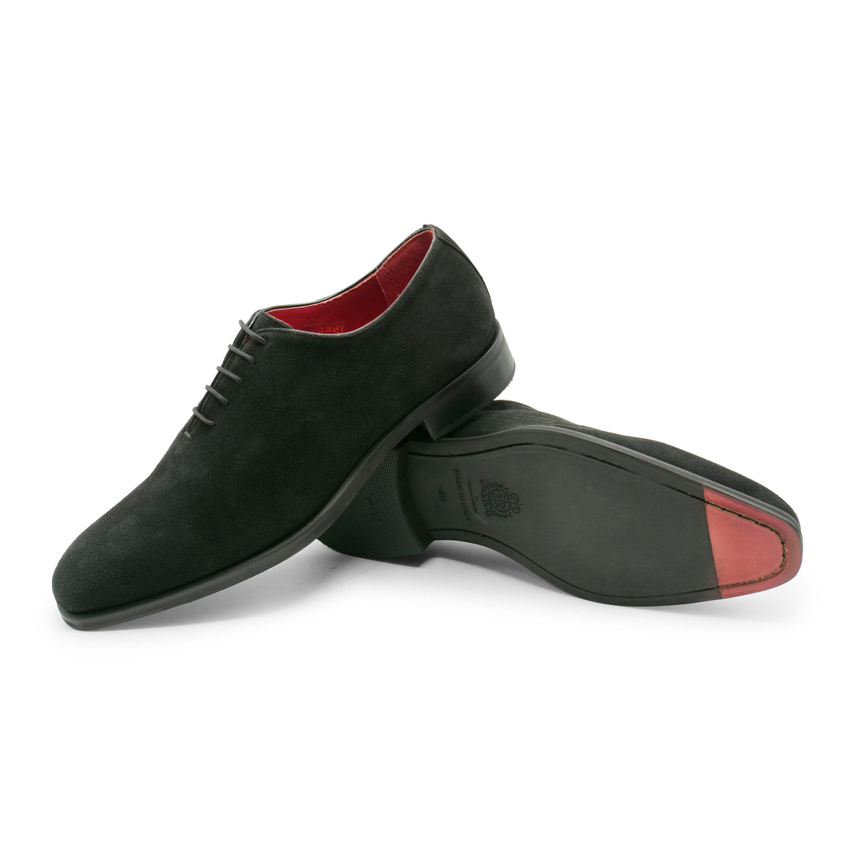 B36209 - Black Suede Wholecut