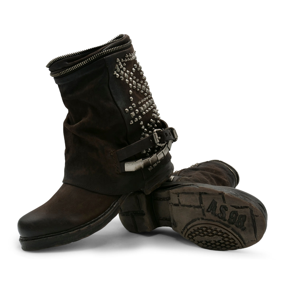 AS REBEL UNION - Choc Fondant Studded Biker