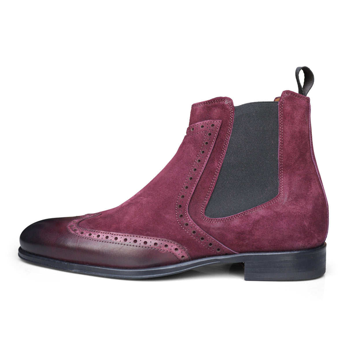 1142 - Bitols Suede Bordeaux