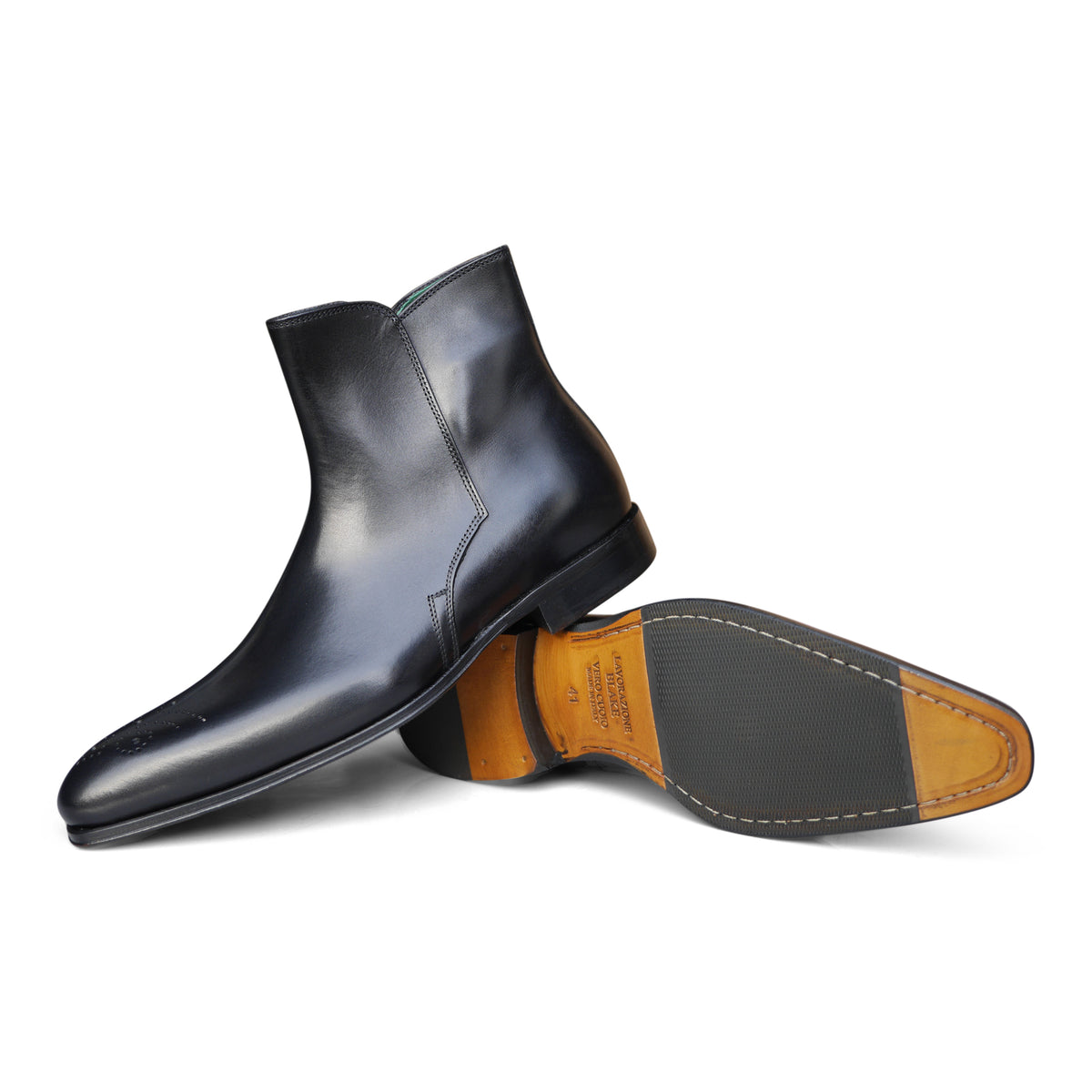 1546 - Stivaletto Crust Nero