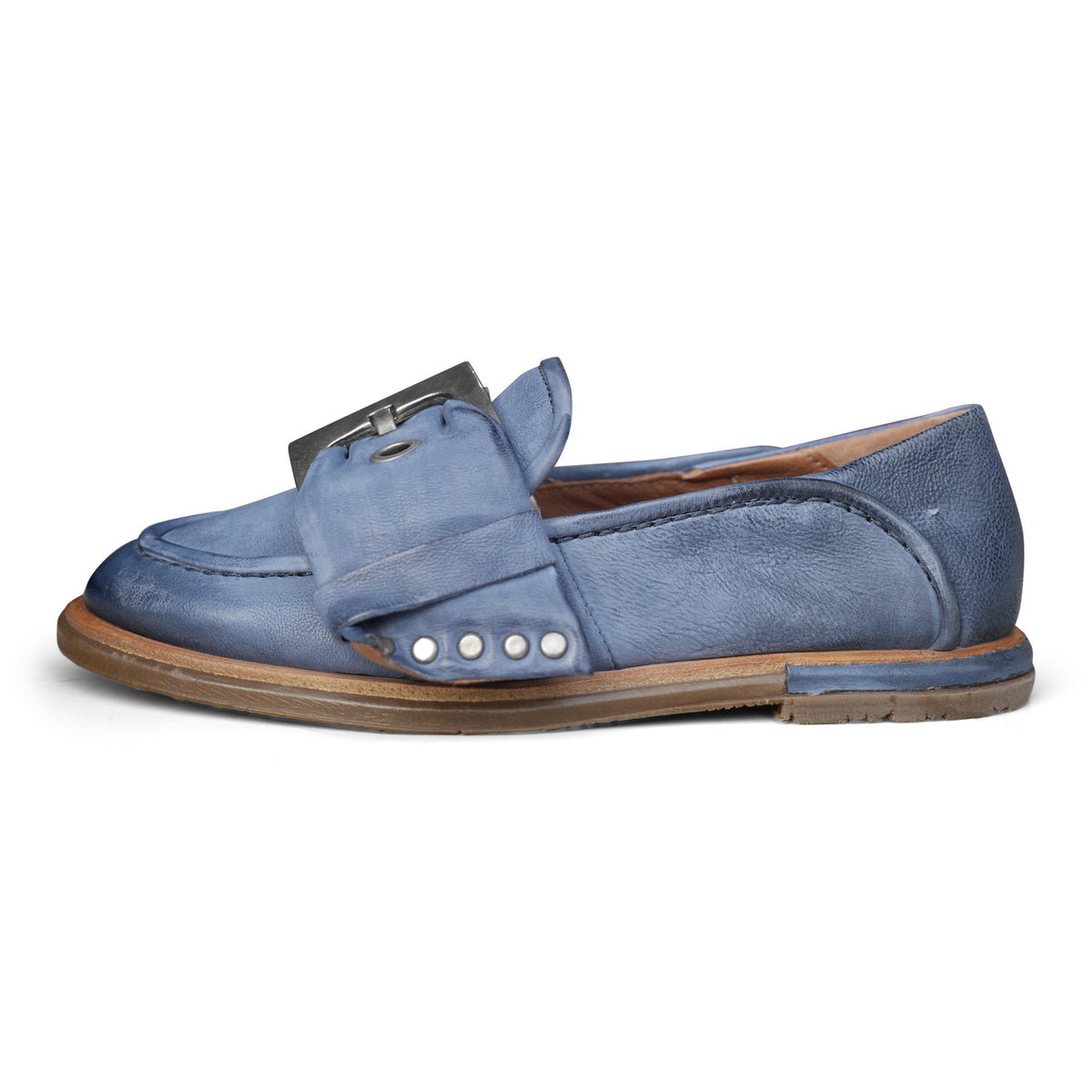 A74105 - Blue Buckled Loafer