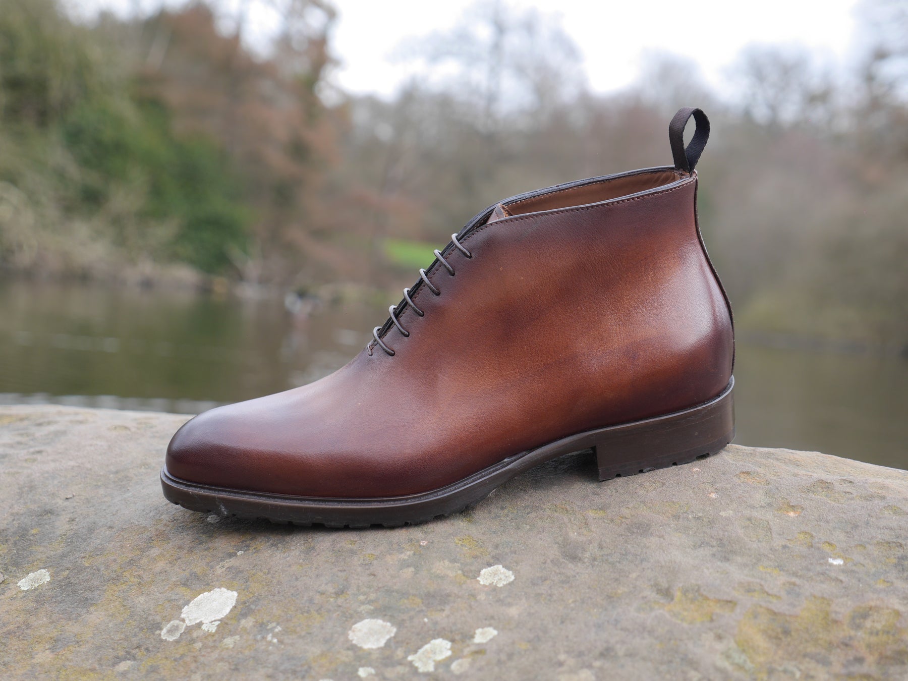 T698 - Chukka Leather Boot Brown