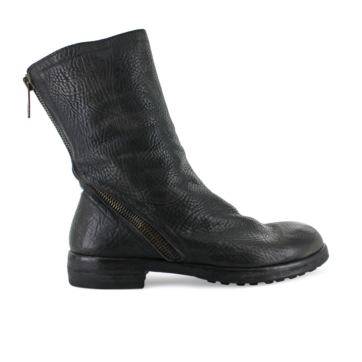 Maurizi - Grained Leather High Boot