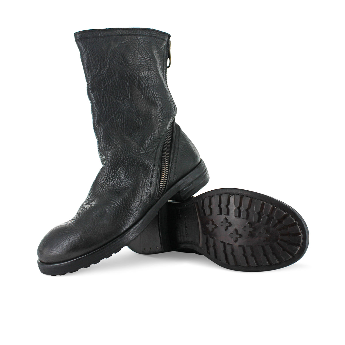Maurizi - Grained Leather High Boot