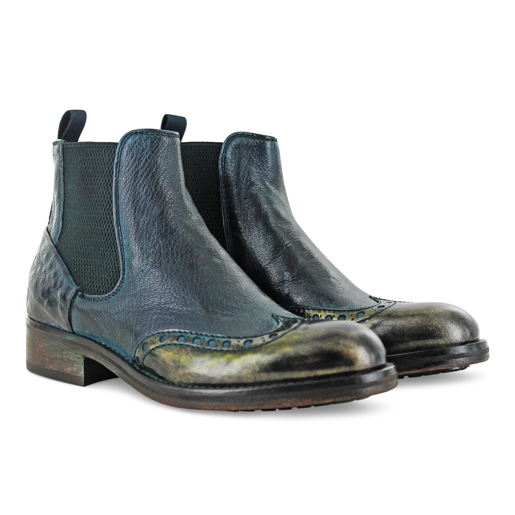 6541 - Antique Greenish Blue Chelsea Boot