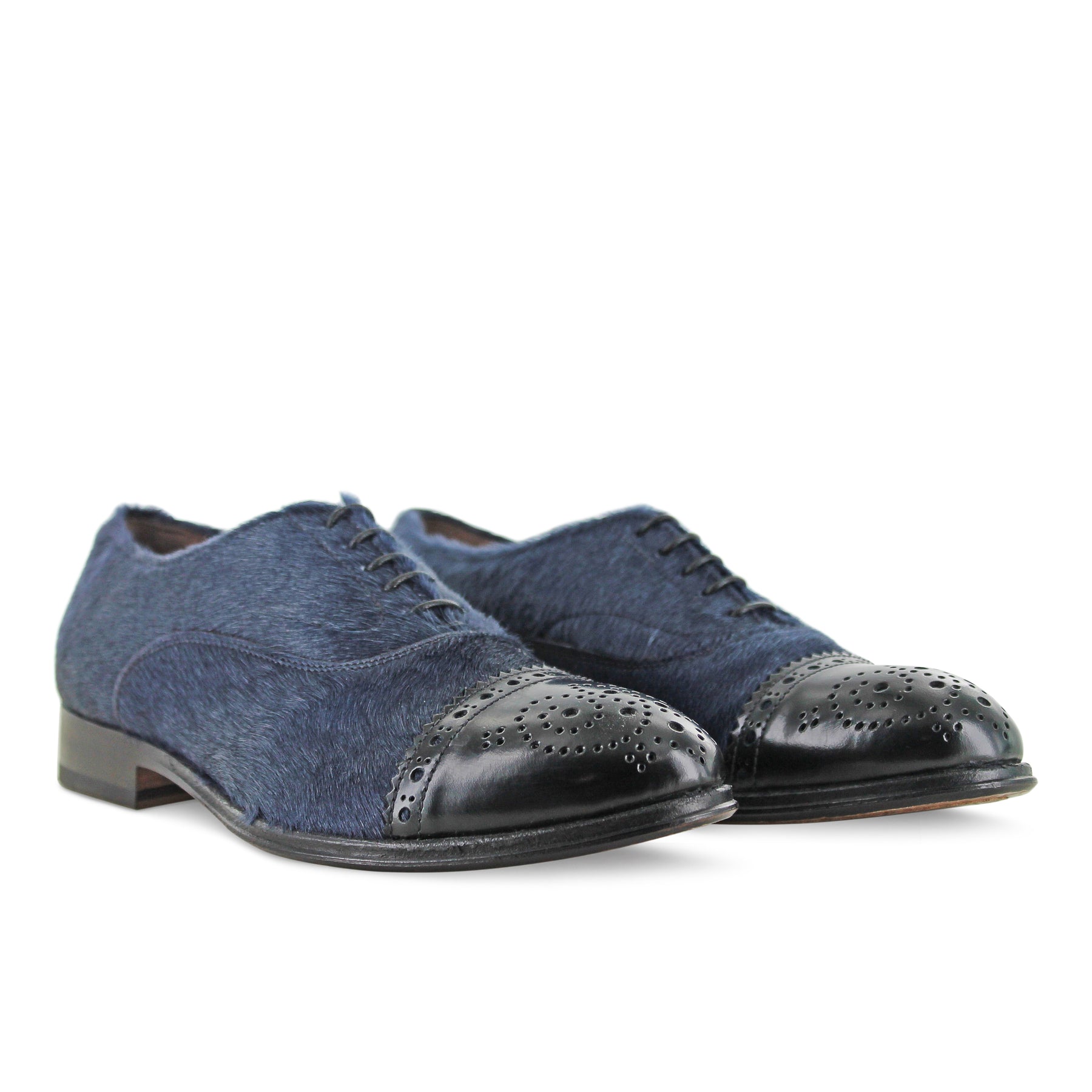 1345 - Blue Brogue Shoe