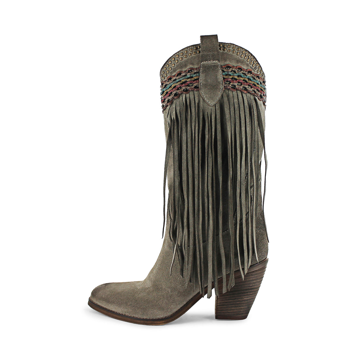 FLOR09 - Ice Grey Fringe Western