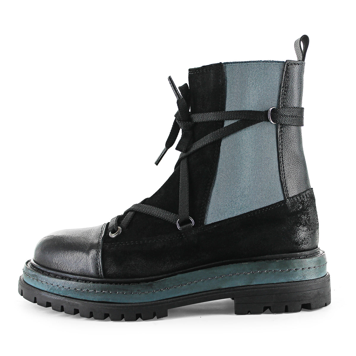 BRIST02 - Black/Blue Chelsea Boot