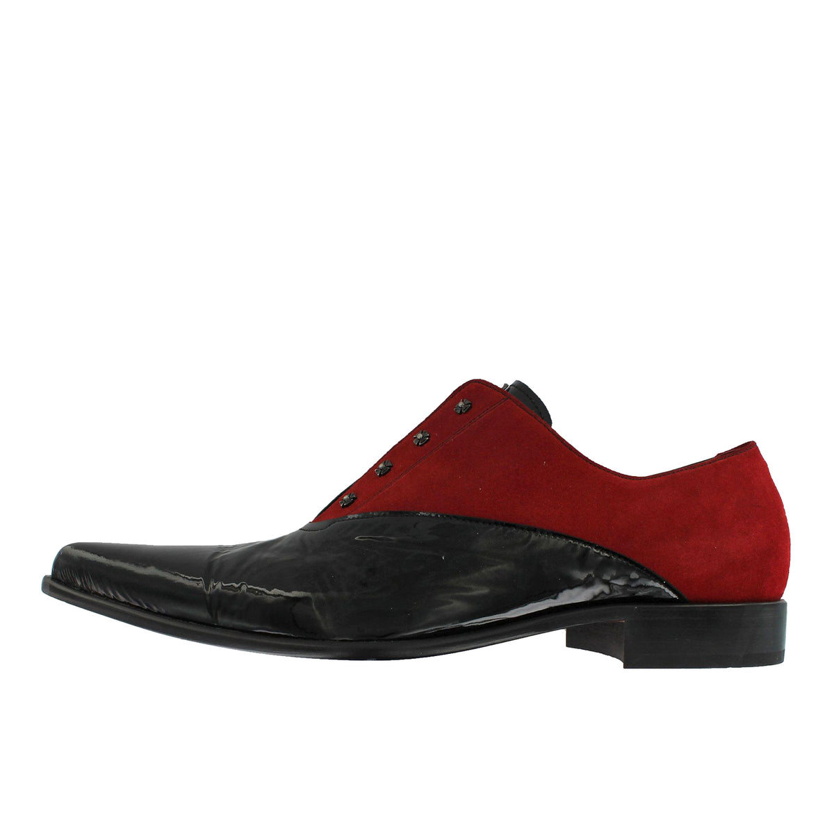 Got 8 - Black Pointed Red Suede