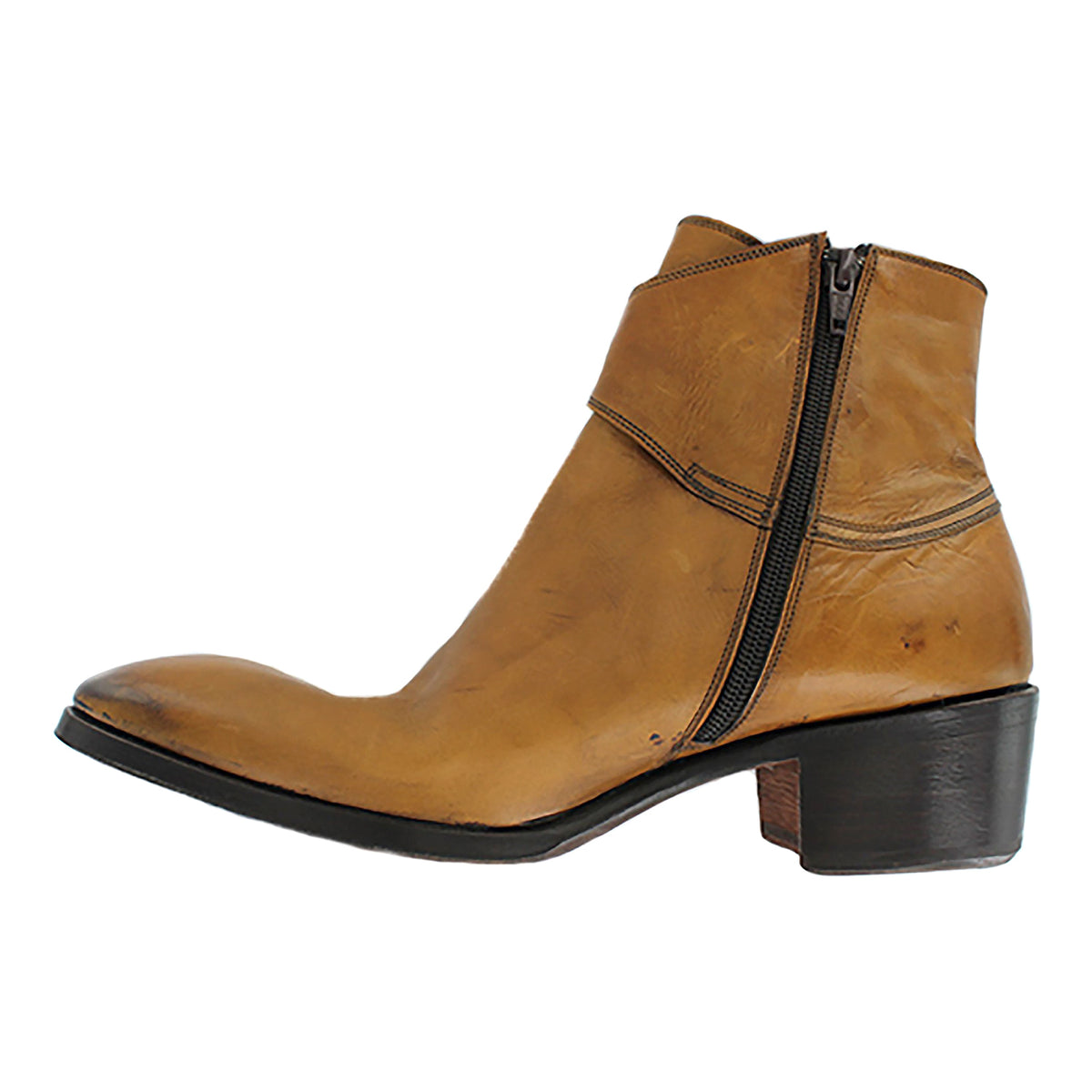 Tabias - Tan Strap Ankle Boot