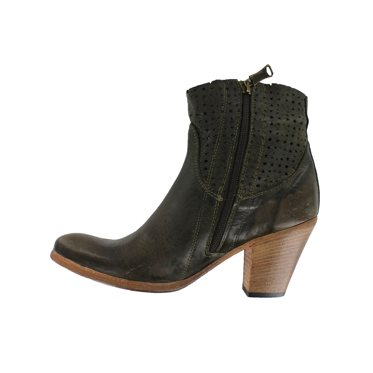 Elena - Military Green Ankle Boot